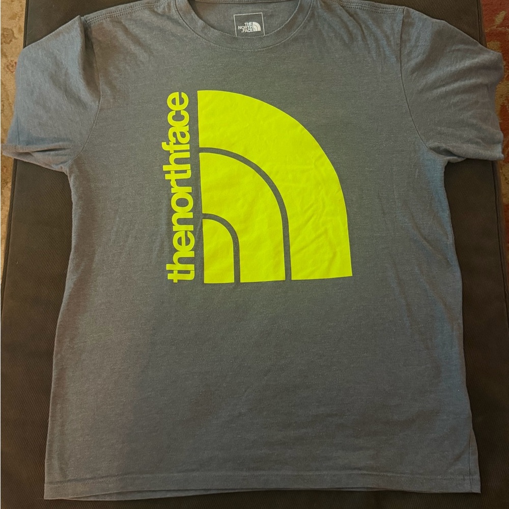 The North Face Men's Graphic Tee- Blue & Gray